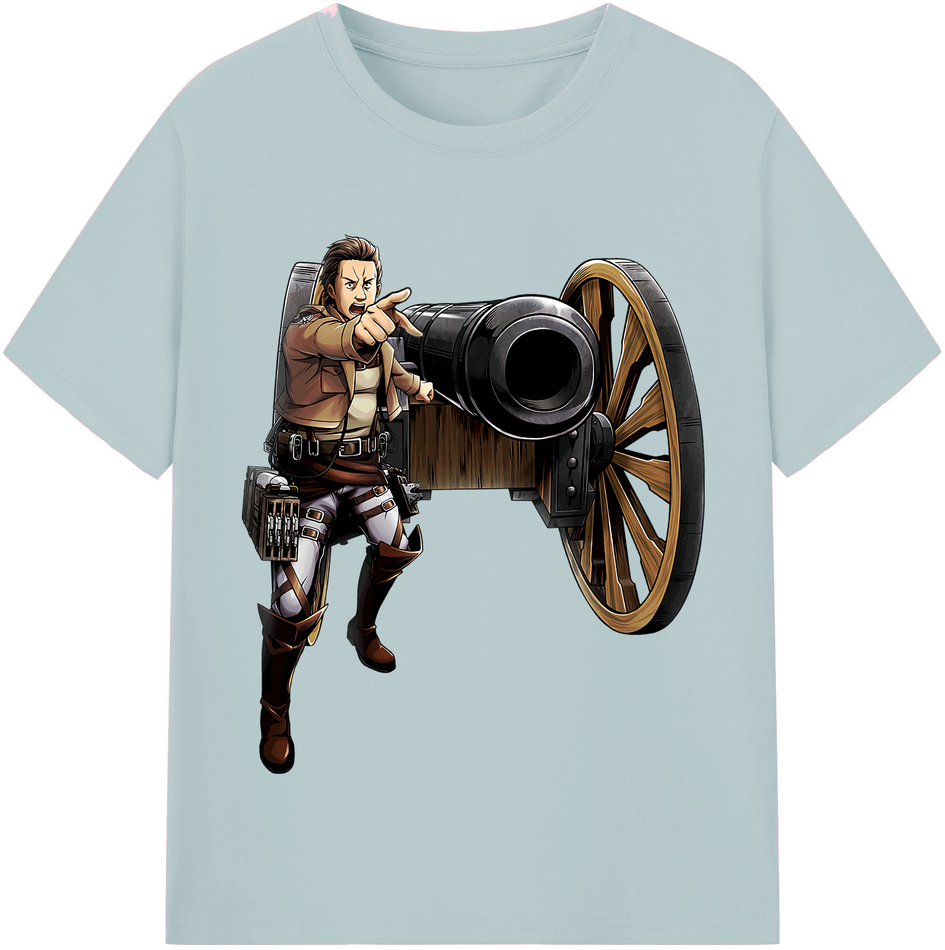 （画像用） 進撃の巨人 Attack on Titan 綿100％半袖Tシャツ（フロントプリント）